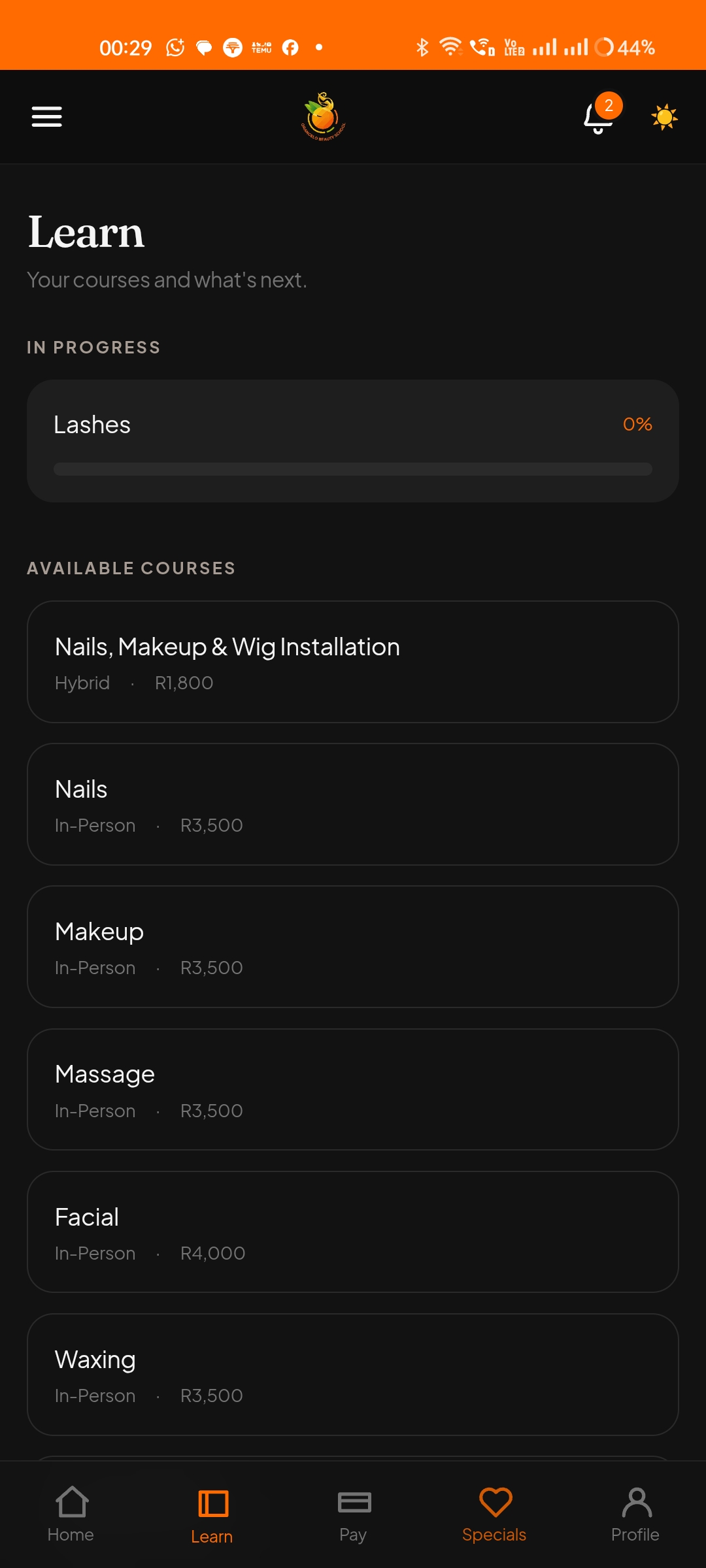App screenshot