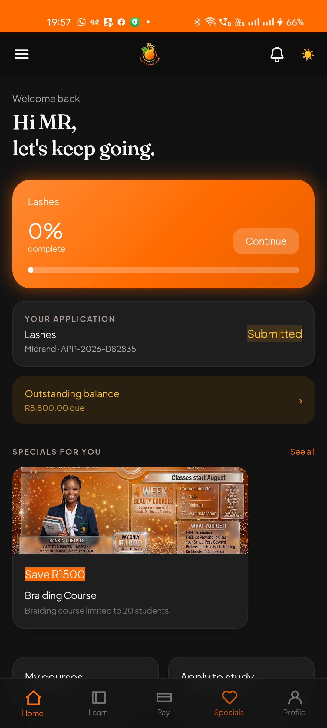 App screenshot
